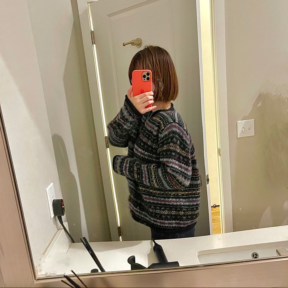 Eddie Bauer Vintage Grandpa Fair Isle Sweater